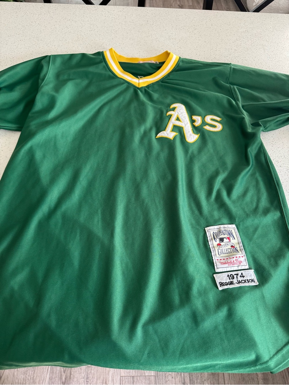 A’s green REGGIE JACKSON jersey
